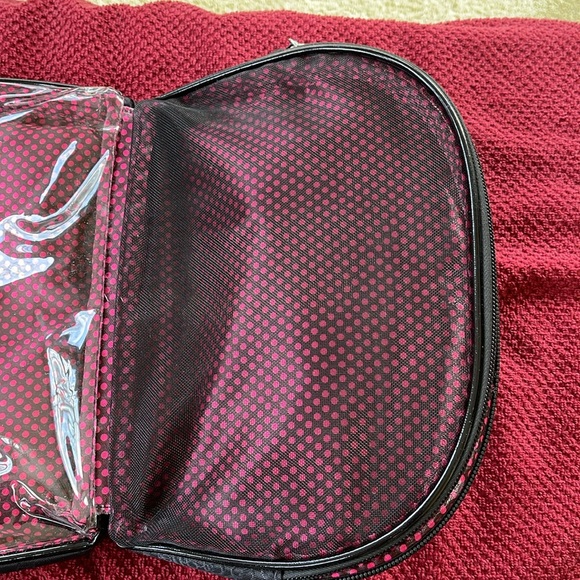 Caboodles 2 zippered compartment cosmetic bag. EUC - Picture 6 of 7